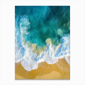 Aerial View Of A Beach 106 Canvas Print