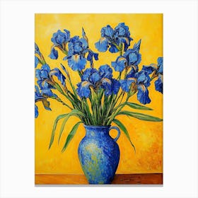 Blue Irises Canvas Print