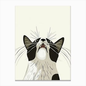 Cat Looking Up 2 Canvas Print