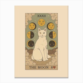 The Moon Cat Canvas Print