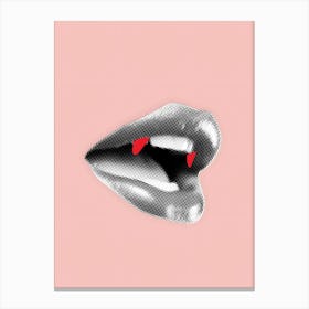 Woman'S Lips Canvas Print