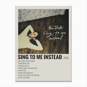 Sing To Me Instead 2019 Ben Platt Canvas Poster Bedroom Decoration 1 Canvas Print