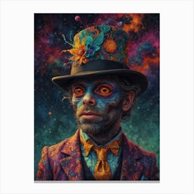 Man With A Top Hat Canvas Print