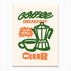 No. 3 Coffee Breakfast Club Canvas Print