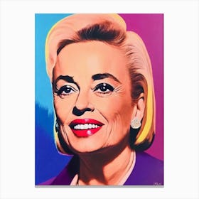 Jeanne Moreau Pop Movies Art Movies Canvas Print