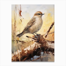 Bird Painting Dipper 2 Canvas Print