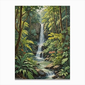 Waterfall In The Jungle no1 Canvas Print