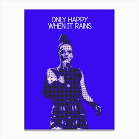 Only Happy When It Rains Shirley Manson Garbage Canvas Print