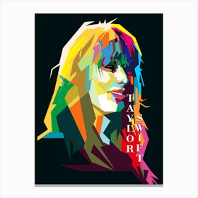 Taylor Swift Most Wanted Art Wpap Canvas Print