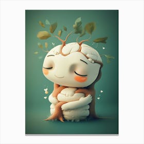 Cute Little Brain Canvas Print