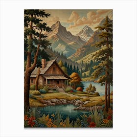 Cabin In The Woods Canvas Print