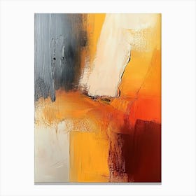 Abstract Painting Done With Warm Colors Canvas Print