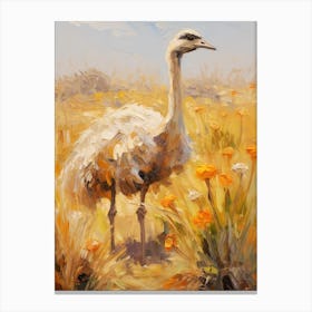Bird Painting Emu 2 Canvas Print