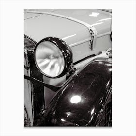 Black And White Vintage Car Canvas Print