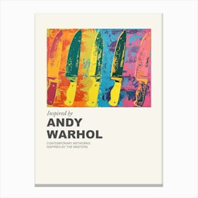 Museum Poster Inspired By Andy Warhol 9 Canvas Print