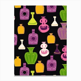 Witchs Potions Halloween Canvas Print