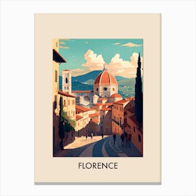 Florence 1 Vintage Travel Poster Canvas Print