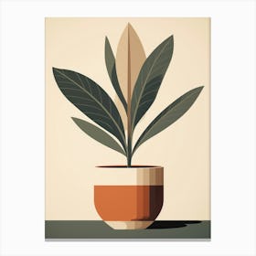 Plant In A Pot 7 Canvas Print