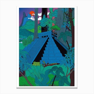 Jungle Temple Canvas Print