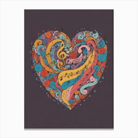 Heart Of Music 6 Canvas Print