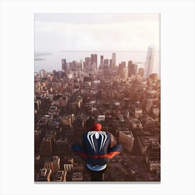 Spiderman New York City Canvas Print