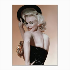 Actress Marilyn Monroe Gentlemen Prefer Blondes Canvas Print