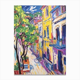 Trieste Italy 4 Fauvist Painting Canvas Print