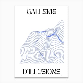 Abstract Lines Art Poster 10 Canvas Print