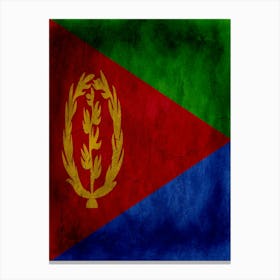 Eritrea Flag Texture Canvas Print