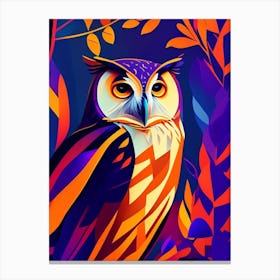 Owl Pop Matisse Bird Canvas Print