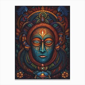 Buddhist Face Canvas Print