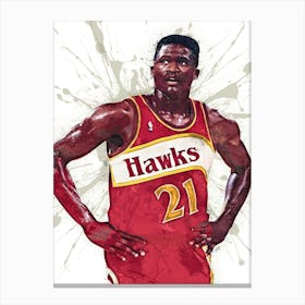 Dominique Wilkins Atlanta Hawks 1 Canvas Print