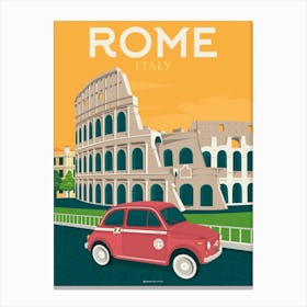 Rome Colosseum Italy Canvas Print