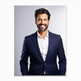 Portrait Of A Man In A Suit Canvas Print