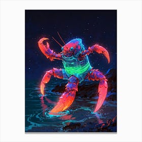 Crab In The Sea Canvas Print
