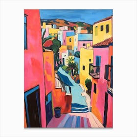 Matera Italy Fauvist Painting Canvas Print