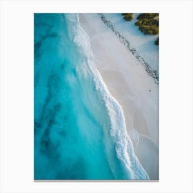 Aerial View Of A Beach 101 Canvas Print