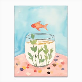 Goldfish In A Bowl Canvas Print