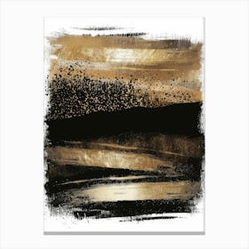 Black And Gold 62 Canvas Print