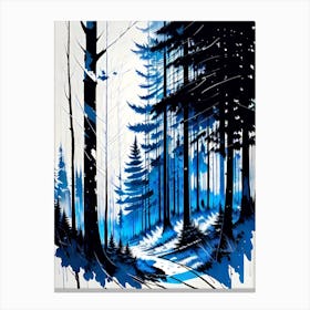 Blue Forest 2 Canvas Print