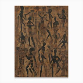 Tribe People Abstract Canvas Print