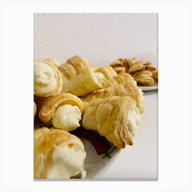 Pastries On A Plate Canvas Print