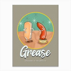 Grease Canvas Print