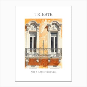 Trieste Travel And Architecture Poster 2 Canvas Print
