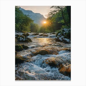 Sunrise In The Mountains 13 Canvas Print