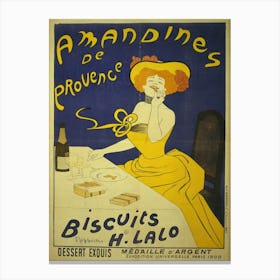 Almonds from Provence H. Lalo cookies, Leonetto Cappiello Canvas Print