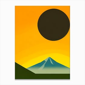 Arenal Volcano National Park Costa Rica Retro Two Tone Canvas Print