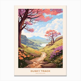 Dusky Track New Zealand 2 Hike Poster Canvas Print
