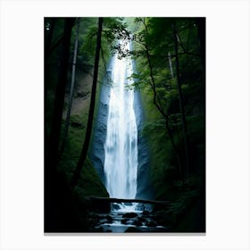 Waterfall In The Forest 5 Canvas Print