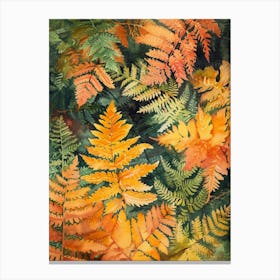 Autumn Fern Painting 2 Canvas Print